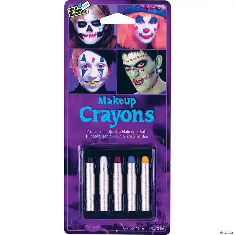 Halloween Makeup Crayons 5 Assorted