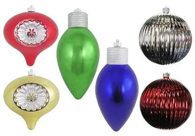 ORNMNT GLASS2-5/8"GLD8PK
