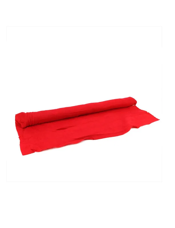 Seasonal Artificial Powder Snow Christmas Drape Cover - Red