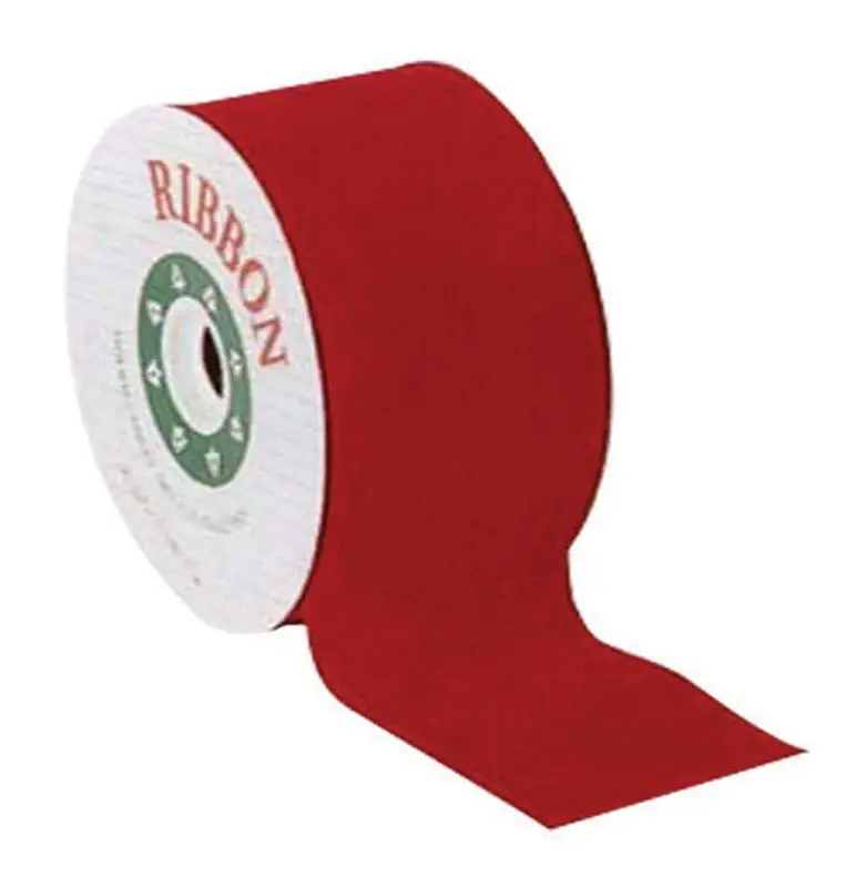 Holiday Trims Christmas Spooled Ribbon Spooled Ribbon Red Velvet 2.25 Inch 1 Pk