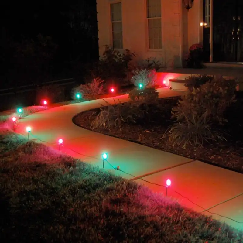 Red And Green Pathway Lights (10-Count)
