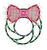 Christmas Lighted Window Decoration Wreath - Festive Holiday Decor