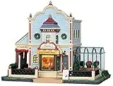 Lemax Porcelain Village Building Leslie‘s Nursery 8 Inch Tall Decorative Piece