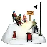 Lemax Porcelain Village Accessory 6 Inch Tall Battery Operated Ready To Launch