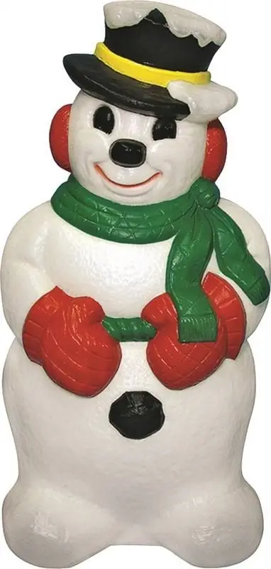 31-inch Derby Snowman Figurine - Holiday Decor