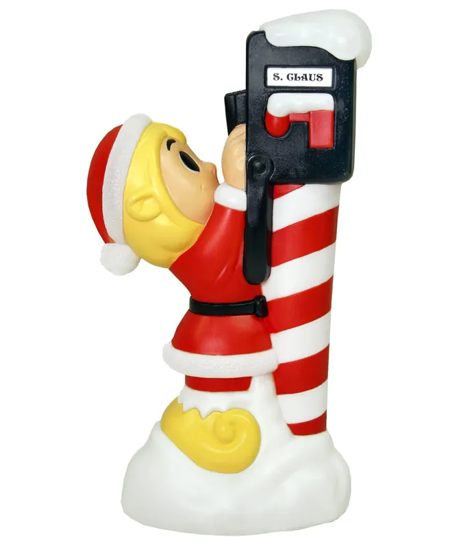 34 Inch Light-up Santa‘s Got Mail Christmas Decoration