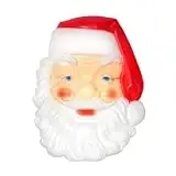 Large 3 Foot Lighted Blow Mold Santa Face Holiday Decoration For Christmas