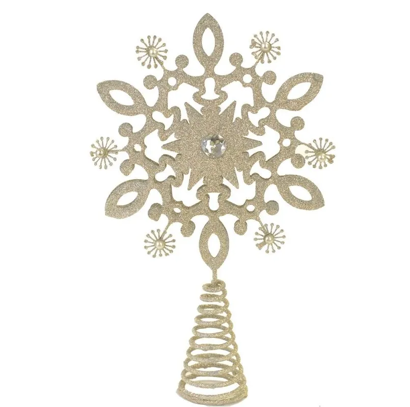 11.25" Snowflaker Diamante Tree Topper - Silver