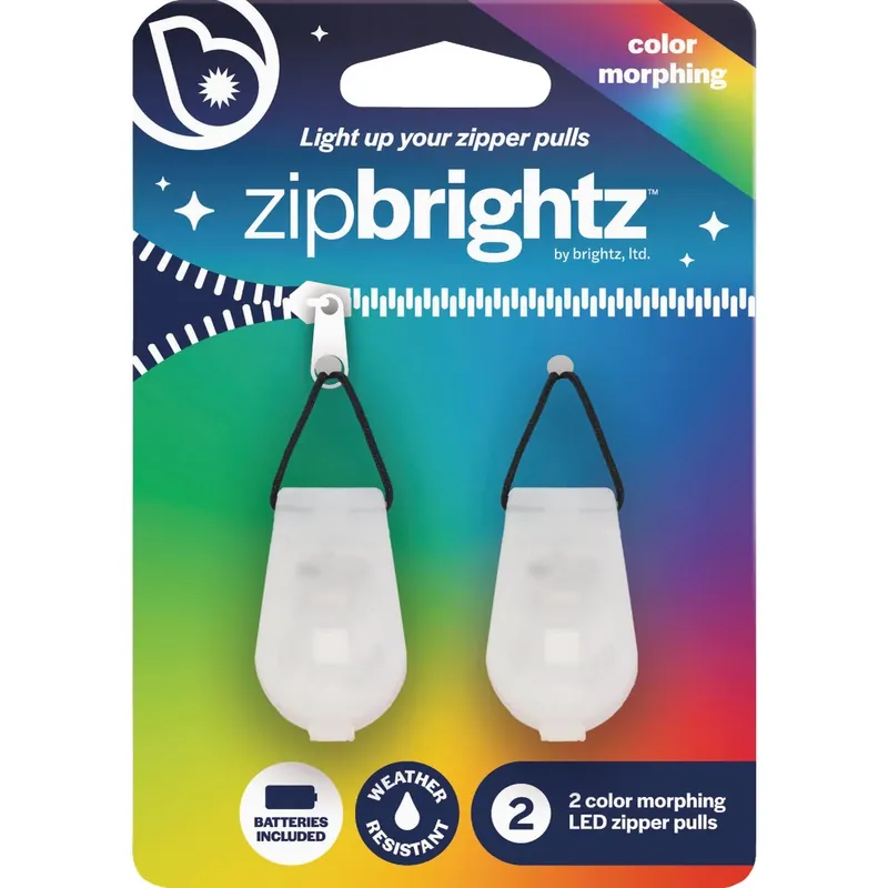 Brightz Zip Brightz Color Morphing LED ABS Plastics 2 Pk