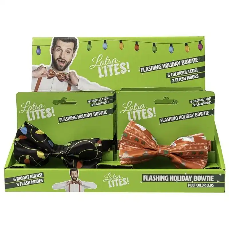 ! Flashing Bowtie - Holiday Decoration For Festive Celebrations