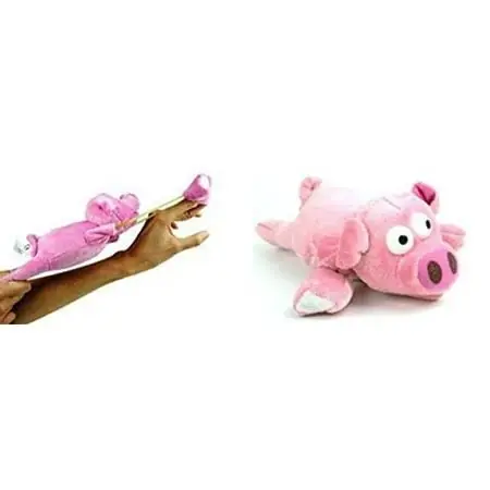 Slingshot Flying Pig With Oink Sound - Original Licensed Toy Model 4554
