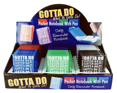 Gotta Do Notebook With Pen - 4x3x0.05 Inches - Model Gtd-note