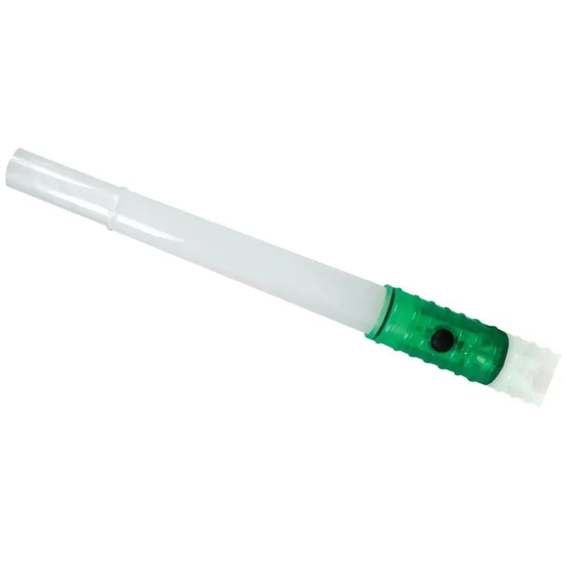 4-in-1 Led Green Glow Stick Flashlight With Whistle And Flasher - Model Lg117