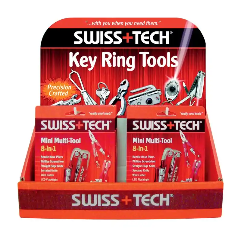 8-in-1 Mini Multi-tool Key Ring With Stainless Steel Construction