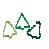 3 Piece Christmas Tree Cookie Cutter Set - Perfect For Holiday Baking