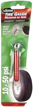 Slime 10-50 PSI Mini Magnetic Pencil Tire Gauge