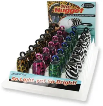 Animal Print Nugget Flashlight - Compact, Lightweight, Versatile Led Light