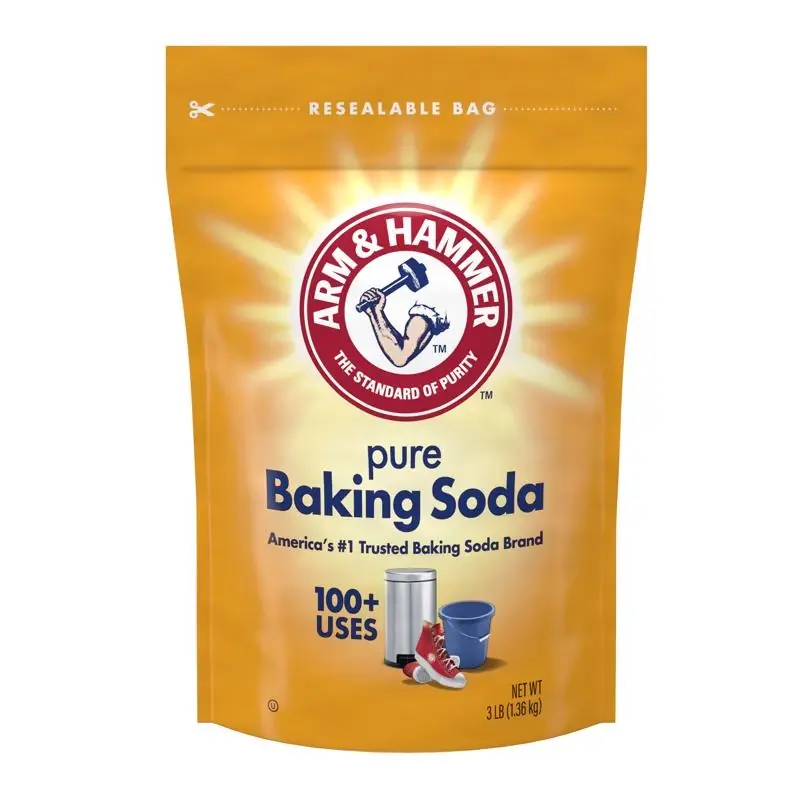 Arm & Hammer No Scent Organic Baking Soda Cleaner Powder 3 Lb Bagged