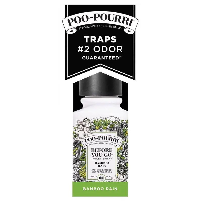 Poo-pourri Bamboo Rain Scent 2 Oz Air Freshener Deodorizer Spray