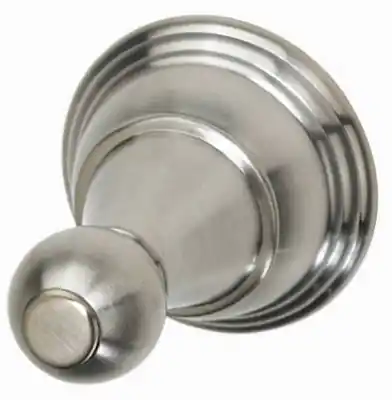 Vintage Nickel Robe Hook By Baypointe - Model 624203 For Bathroom And Closet