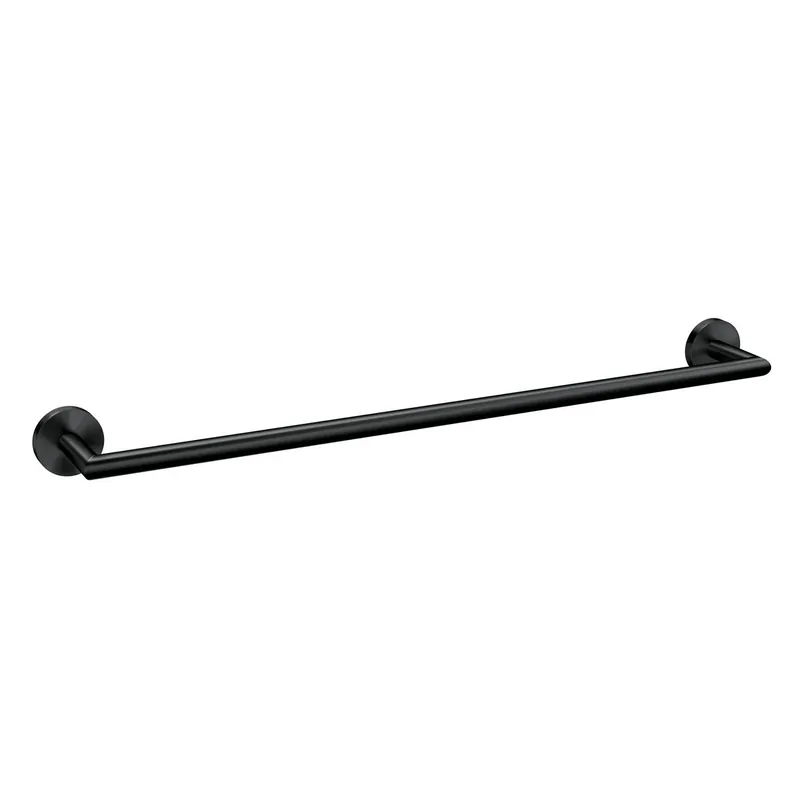 Arlys Matte Black Towel Bar 24 In. L Zinc - Modern Design