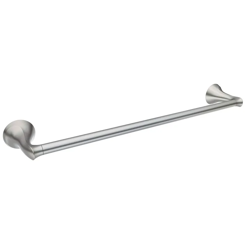 Darcy Brushed Nickel Towel Bar 24 In. L Zinc With Concealed Screw Mounting