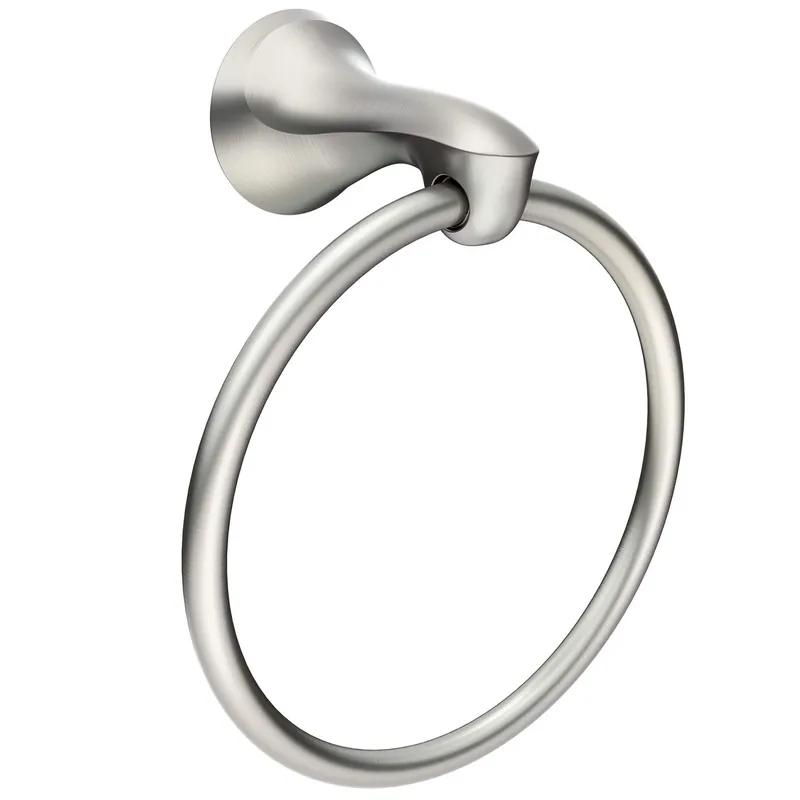 Darcy Brushed Nickel Towel Ring Zinc - Model My1586bn - 8 In Height