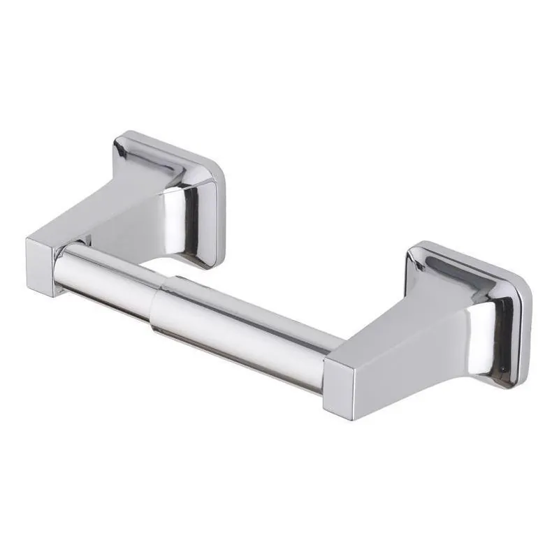 OakBrook Chrome Die‑Cast Zinc Toilet Paper Holder – Modern Surface‑Mount Design
