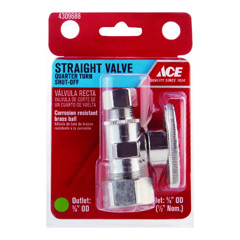 Compression Brass Straight Stop Valve With PTFE Seats - Model Ace2068lf
