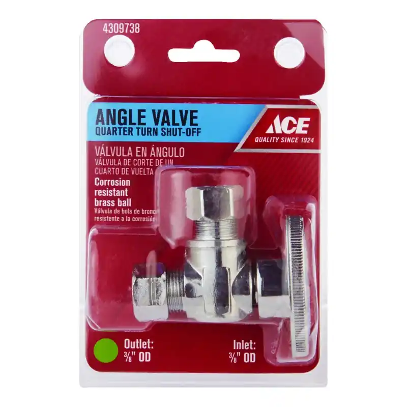 3/8 In. Compression Brass Shut-off Valve - Model Ace2621lf