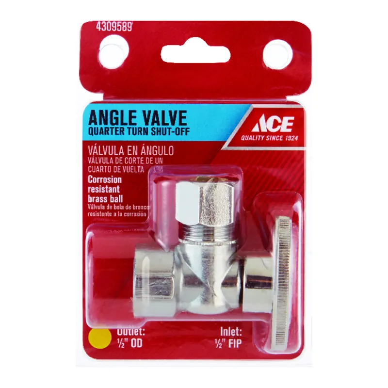 Fip Compression Brass Angle Stop Valve With PTFE Seats - Model Ace2049lf
