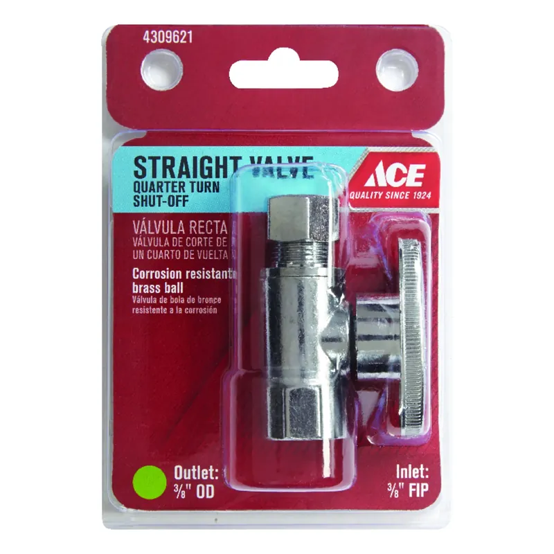 Fip Compression Brass Straight Stop Valve With PTFE Seats - Model Ace2055lf