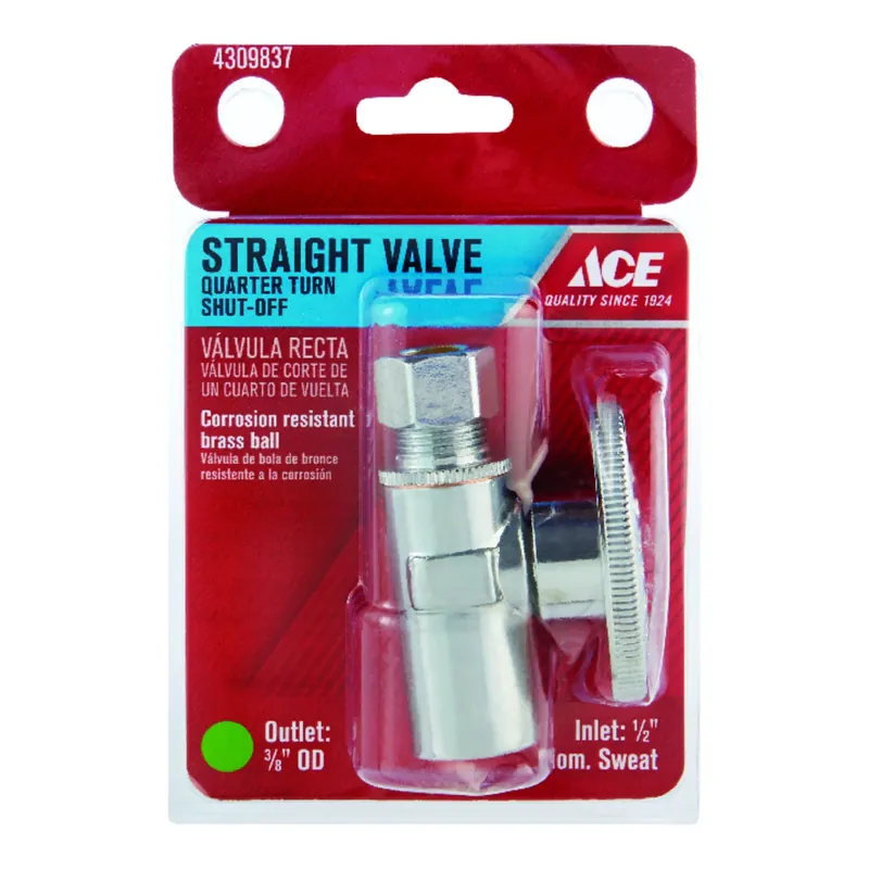 Sweat Compression Brass Shut-off Valve With PTFE Seats - Model Ace2781lf