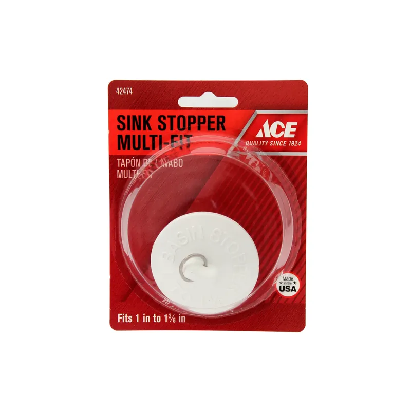 1-3/8 In. White Rubber Sink Stopper For 1 In. To 1-3/8 In. Drains
