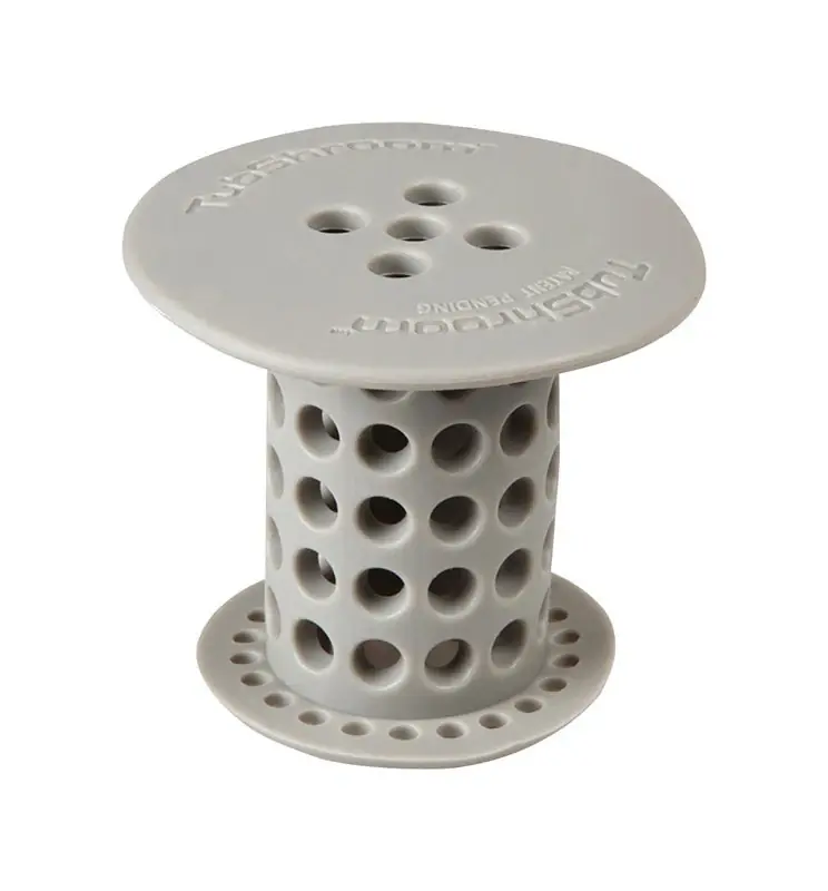 Tub Drain Hair Snare Catcher, Gray