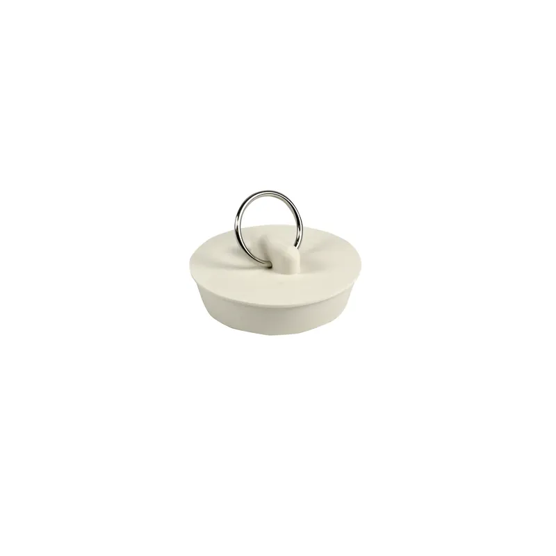 1-5/8 In. White Rubber Tub Stopper For Kitchen And Bathroom Sinks