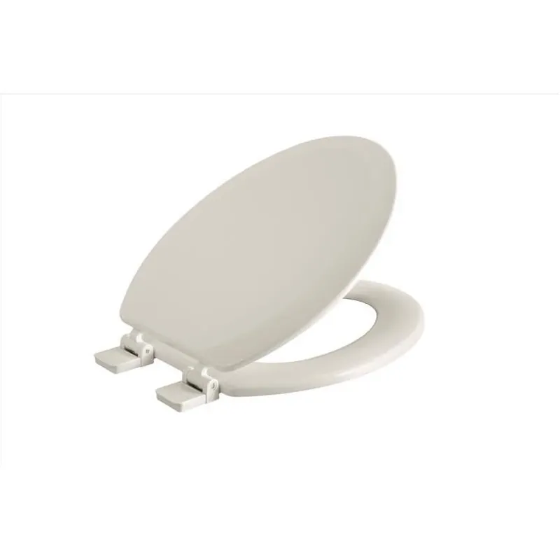 Oakbrook Laurel Bone‑Tinted Elongated Wood Toilet Seat – Premium Bathroom Upgrade
