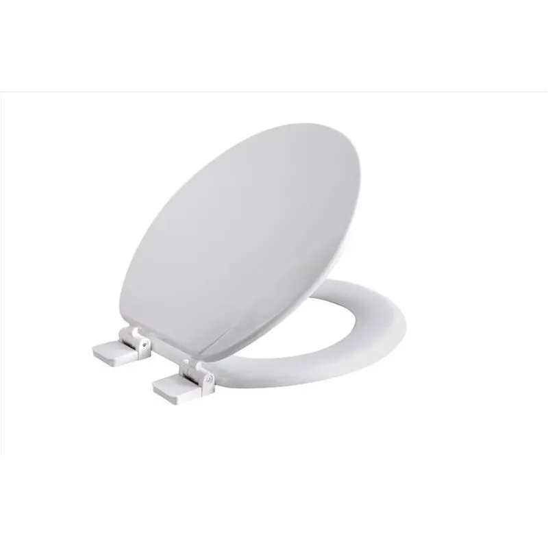 Oakbrook Collection Rockford White Wood Round Toilet Seat – Classic Bathroom Upgrade