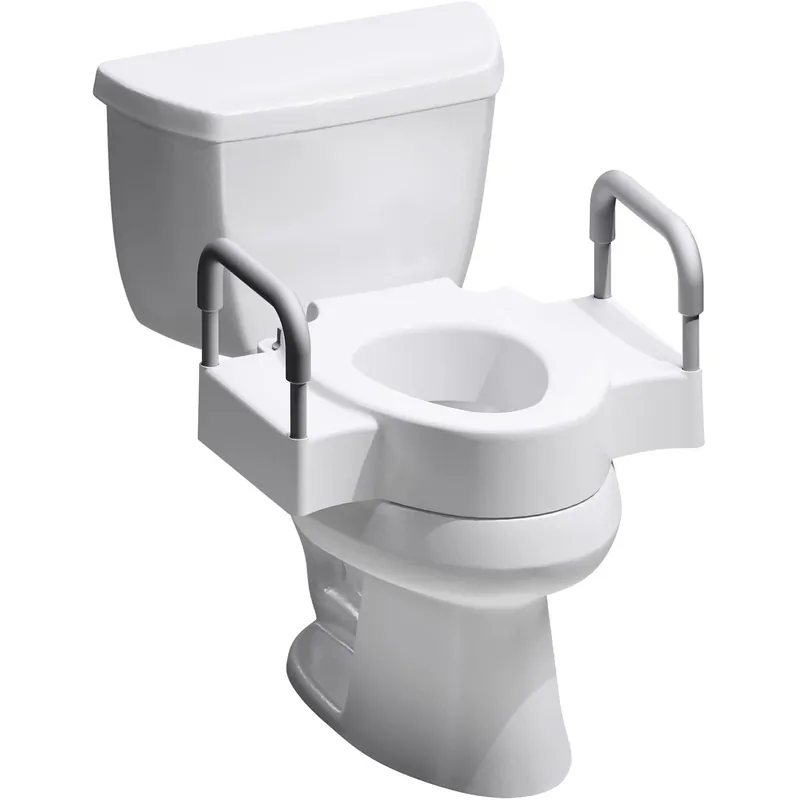 4.5 In. Raised Toilet Seat With Dual Lock & Support Arms
