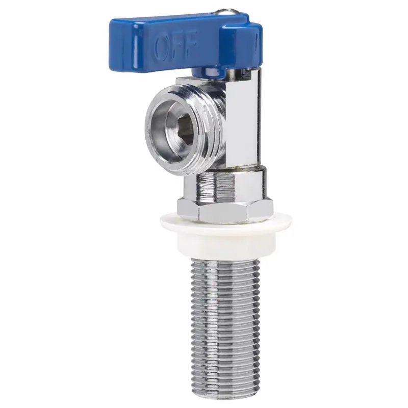 1/2 In. Mip X 3/4 In. Mht Brass Washing Machine Valve - Chrome Plated