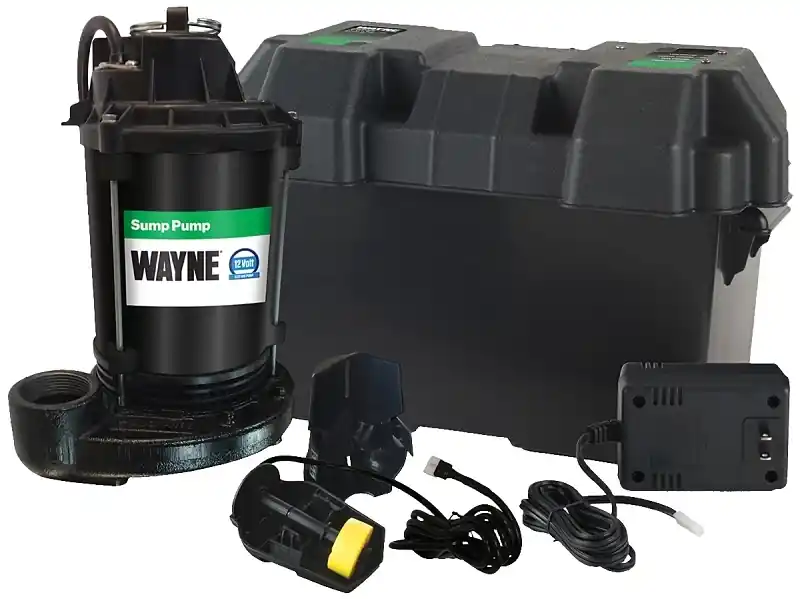 Esp25-n Emergency Backup Sump Pump, 1/2 Hp, 2900 Gph, Cast Iron & Steel