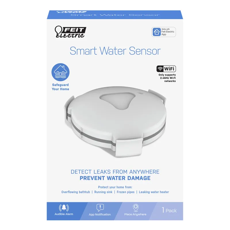 Smart Home Wi-fi Water Leak Sensor H2o/wifi - Compact & Reliable