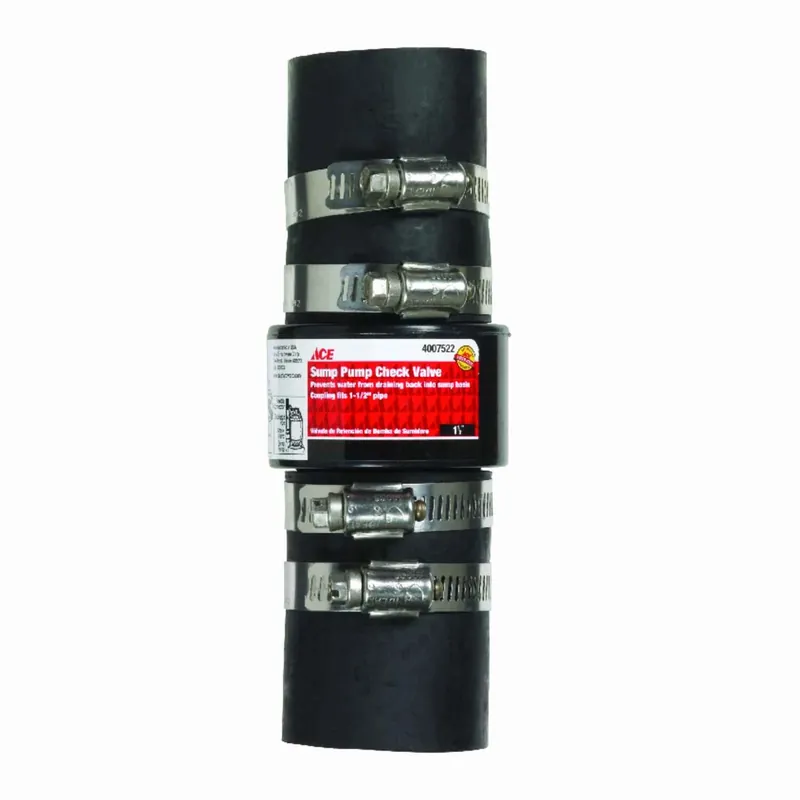 1-1/2 In. Slip Pvc Swing Sump Pump Check Valve Model Asc 150sbblk