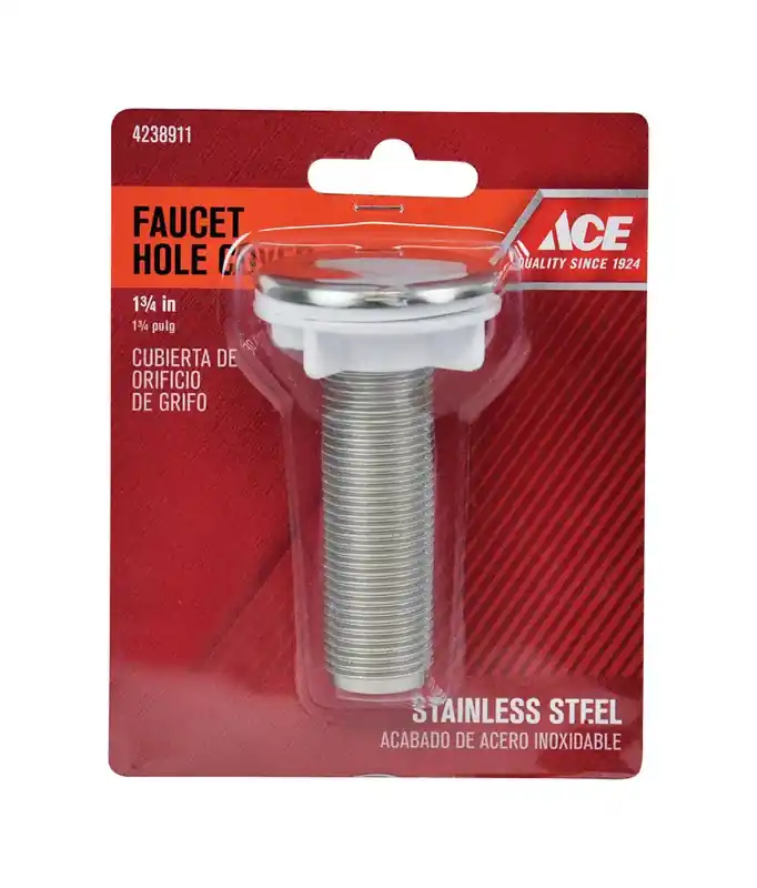1-3/4 In. Stainless Steel Round Sink Hole Cover For Unused Sink Holes