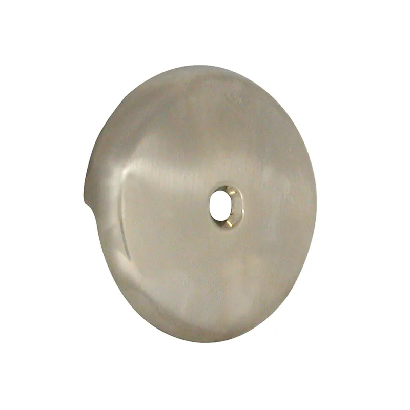 3-5/32 In. D Brushed Nickel Steel Bathtub Face Plate With Adapter