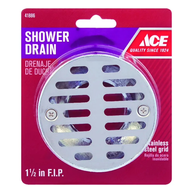 1-1/2 Inch Diameter Stainless Steel Shower Drain Model Ace825-53