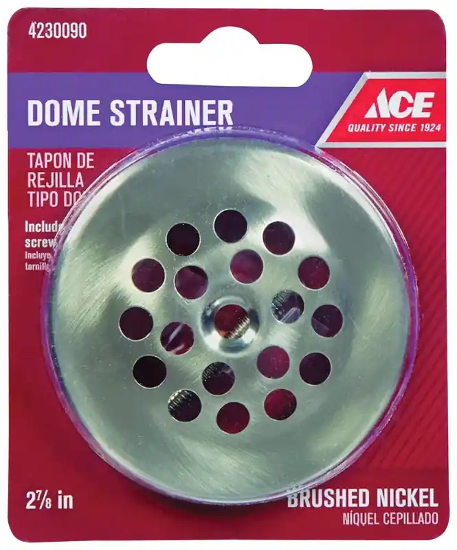 2-7/8 In. Brushed Nickel Dome Strainer With Screw - Model Ace5064bn