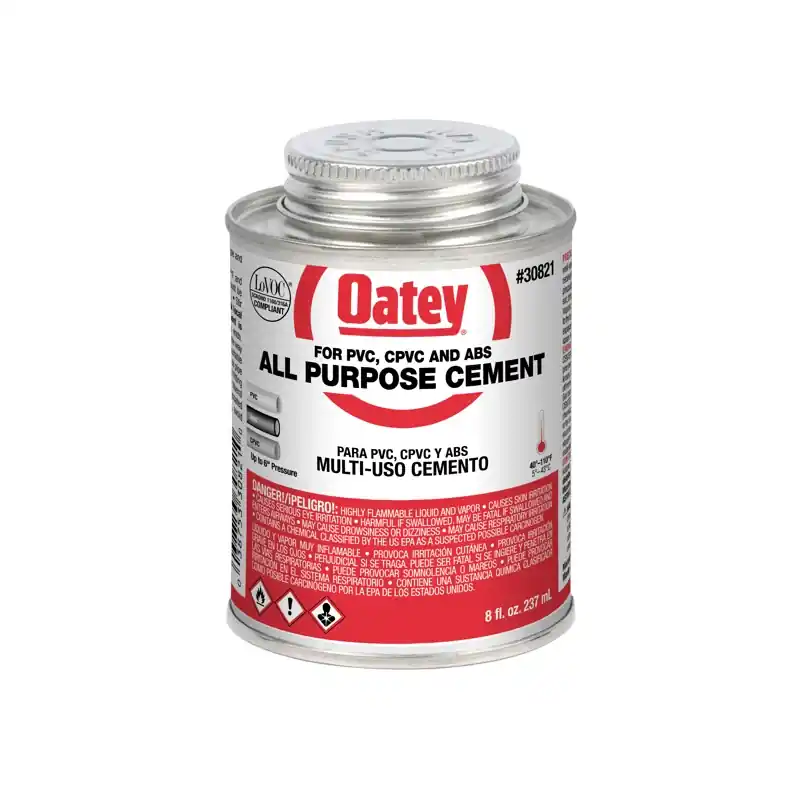 All-Purpose Solvent Pipe Cement, Clear, 8 Oz.