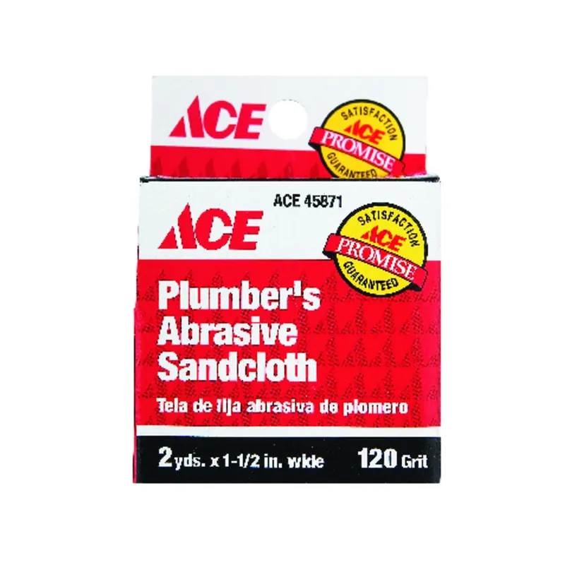 Ace 2 Yd. L X 1-1/2 In. W 120 Grit Coarse Aluminum Oxide Sanding Cloth 12 Pk