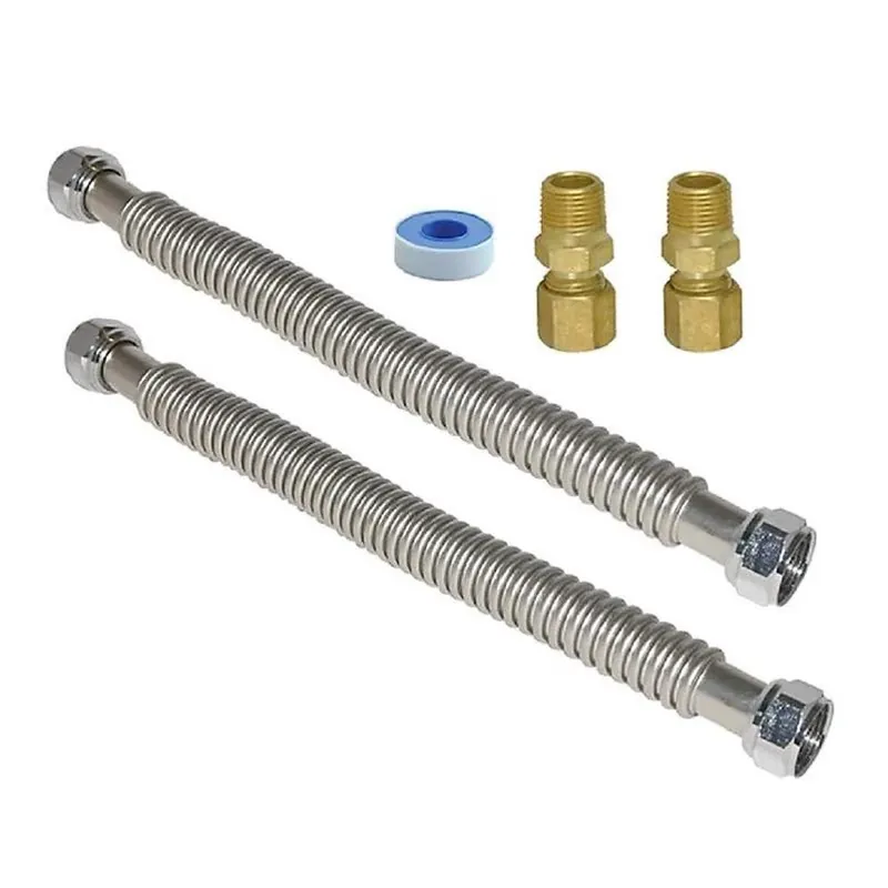 Eastman Stainless Steel Electric Water Heater Installation Kit – 23" L X 7.7" W X 1.8" H